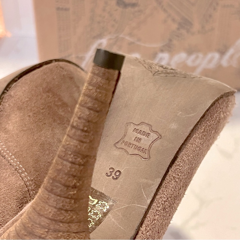 NEW! Free People Suede Heel Boots - Picture 8 of 11